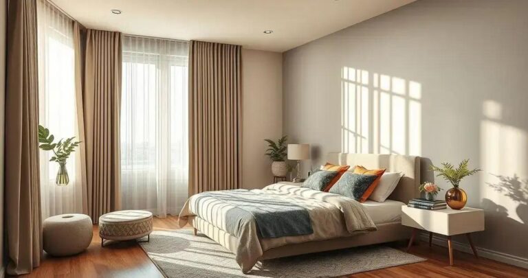 cortinas para quarto de casal