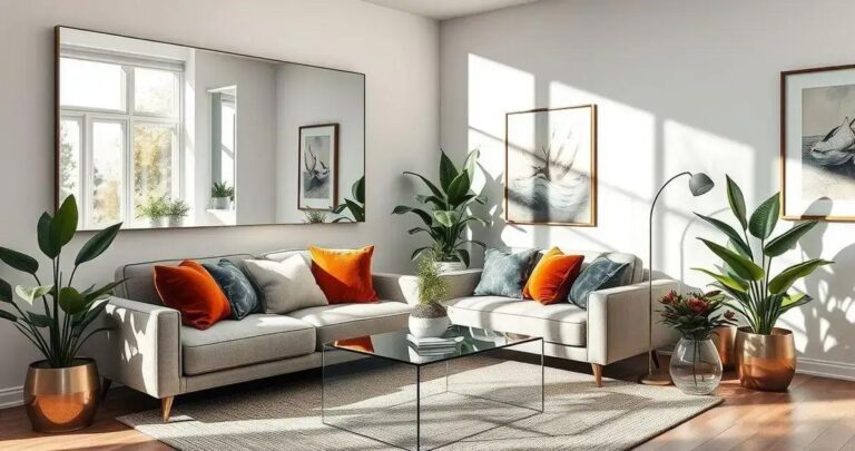 decoração com espelhos