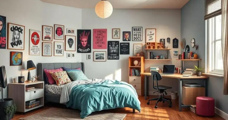 decoração de quarto de adolescente feminino