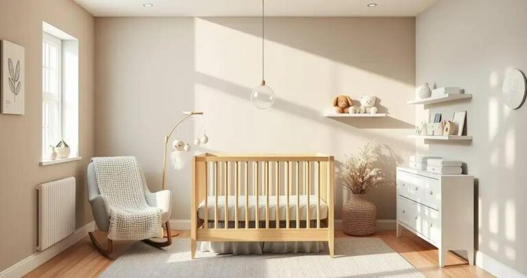 decoração de quarto de bebê neutro