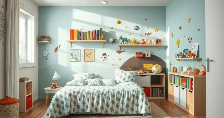 decoração de quarto de menino simples