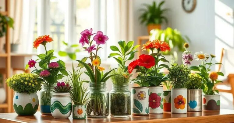 DIY vasos de plantas criativos