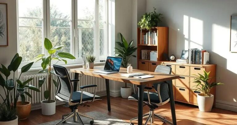 organização de home office produtivo