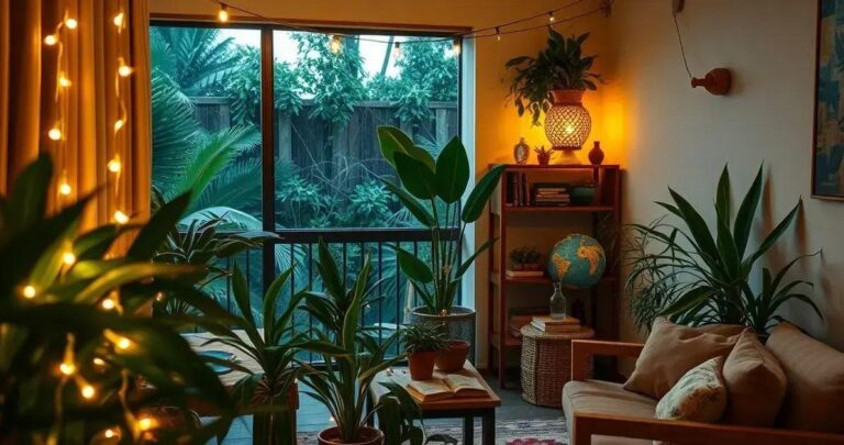 decoração com luzinhas pisca pisca