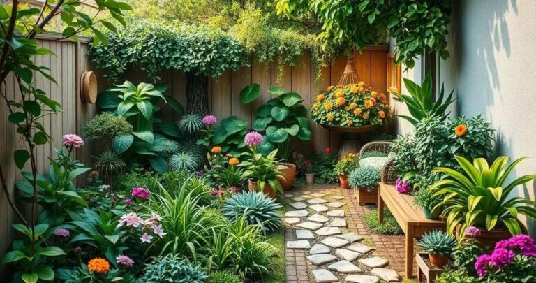 decoração de jardim de inverno pequeno