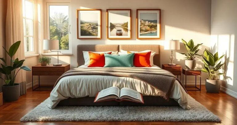 decoração de quarto de hóspedes aconchegante